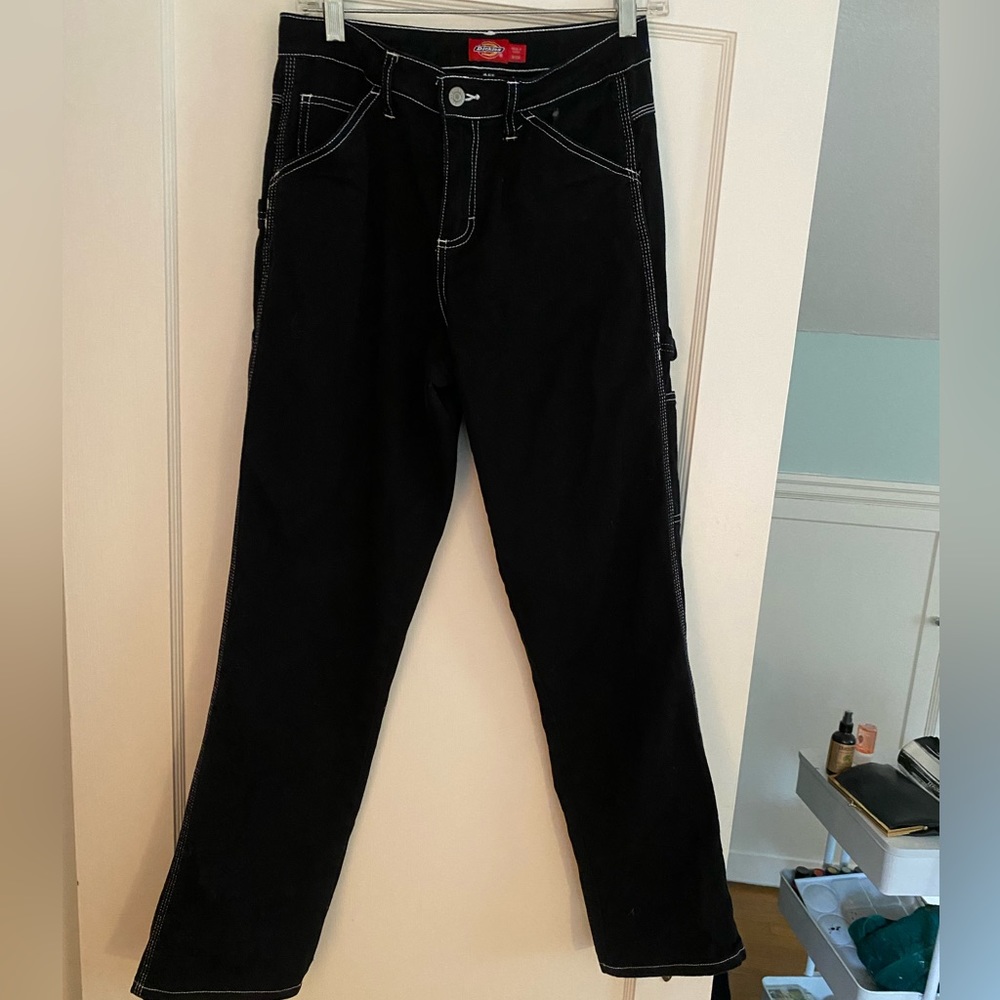 Urban Outfitter’s Dickies canvas carpenter pants, black, size 3/26
